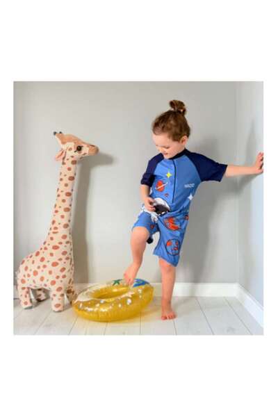 Mixbo Children's One-Piece Swimsuit Mixbo, Scuba Kids, Blue, L