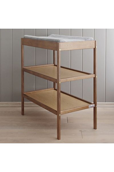 OEM Baby Changing Table, Solid Wood, Vintage 76 x 44 x 86 cm, With 2 High Storage Shelves
