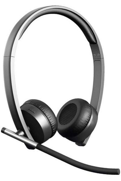 logitech H820E Dual Headphones, Wireless, Black