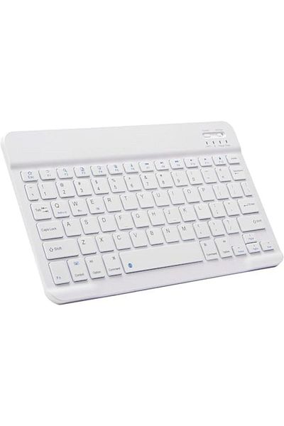 Shopi New Ultra-Slim Bluetooth Keyboard Portable Mini Wireless Keyboard Rechargeable Compatible for Apple