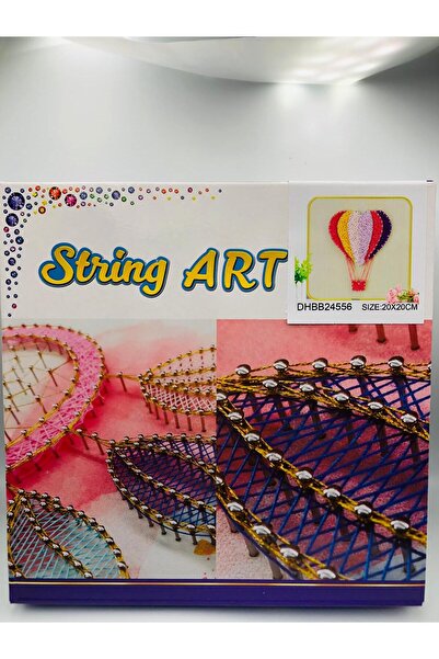 DUCK HOBY 20x20 cm Filografi Başlangıç Seti, Çivi Çakma Ve Renkli Filografi S...