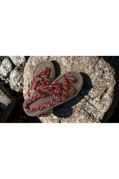 Redario Giovanni Colorful Rope Detailed Sandals