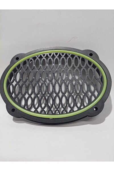 Genel Markalar AÇIK YEŞİL-Oval Silikon şerit led ışıklı hoparlör kapağı çiftli