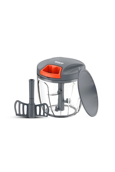 Arshia Manual Chopper – 900ml Capacity with Stainless Steel Blades & Mixing Paddle