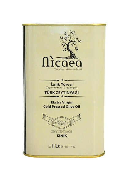 NİCAEA İlk Hasat Soğuk Sıkım Naturel Sızma Zeytinyağı - 1 lt. Teneke