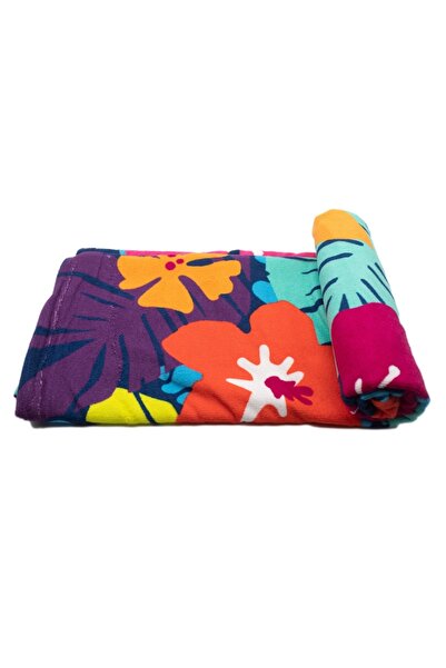Pin Trade SRL Beach Towel, 70x150cm, microfiber, multicolor, floral design