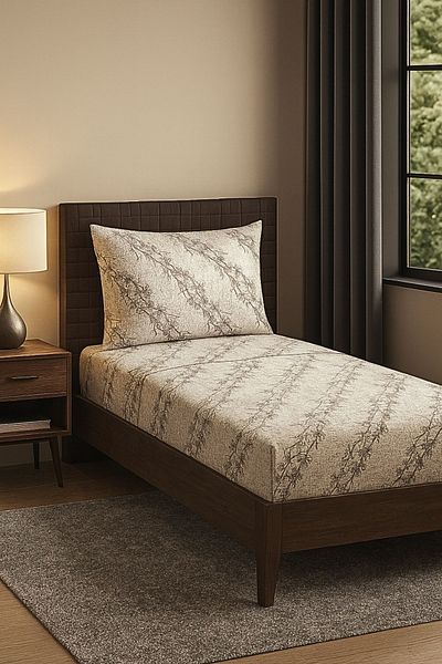 MixCotton Home Double Cotton Duvet Cover Set Fitted Sheet + Duvet Cover + 2 Pillowcases