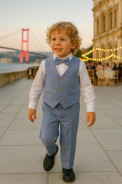 inowesta Boy's Vest Suit / Wedding - Special Occasion