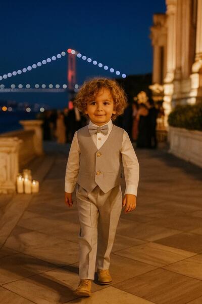 inowesta Boy's Vest Suit / Wedding - Special Occasion 4 Pieces
