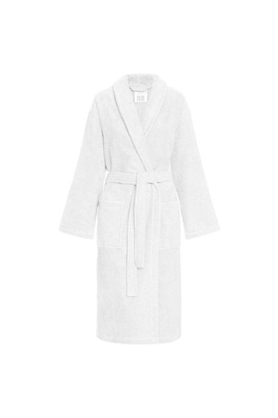 Spod Igły i Nitki Unisex Bathrobe, Spod Igly i Nitki, Cotton, White, XS