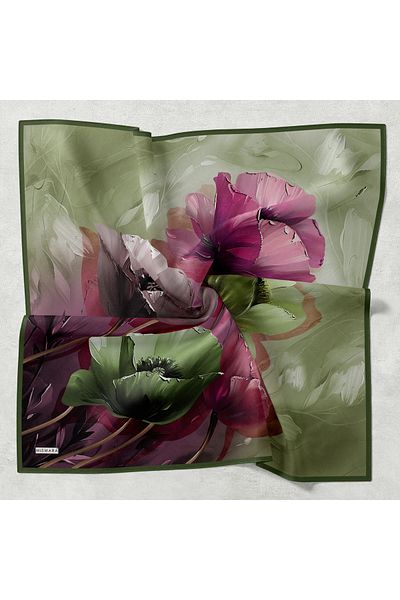 Levidor Mismara Large Floral Thin Comfort Scarf Cotton Lightness Simplicity Comfort and Elegance