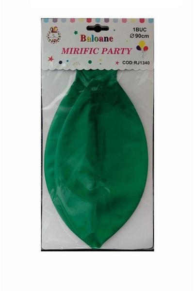 SDX Market Large latex balloon, Mirific Party, green, 90 cm