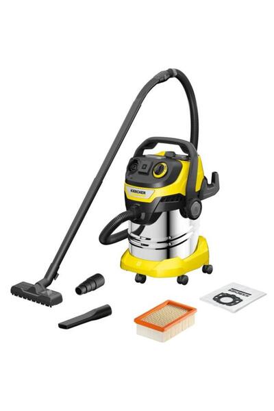 Karcher Aspirator umed/uscat WD 5 PS V-25/5/22, 1100W, 25L (Negru/Galben)