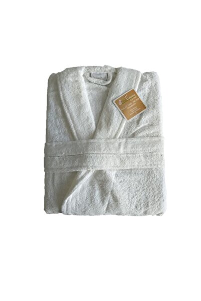 ET Collection Halat de baie, Material terasă, Unisex, Universal, Alb