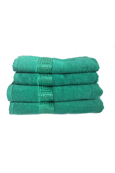 AZAD Set 4 Towels 100% Cotton Green