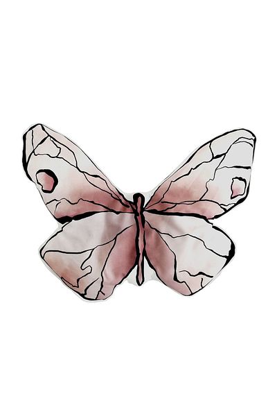 Babysteps by Urban Haul Butterfly Kids Pillow - Plus Pillow, Colorful Butterfly, Creative Decor for Kids Room