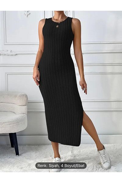NZL TEKSTİL Dgn's 2-Piece Long Cardigan-Slip Dress Women's Knitwear Set