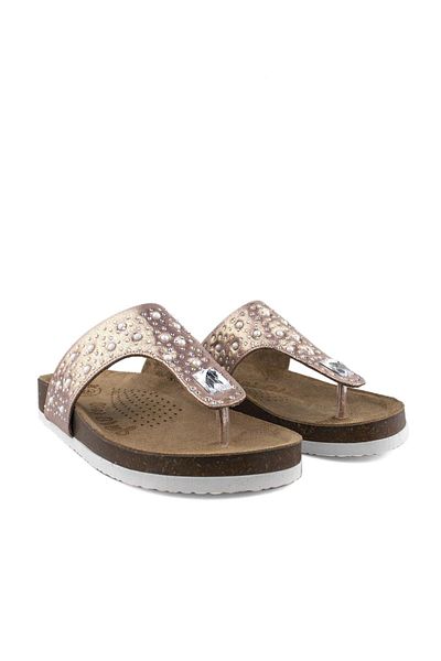 Cici Bebe Ayakkabı Stoned Powder Girl's Flip Flops