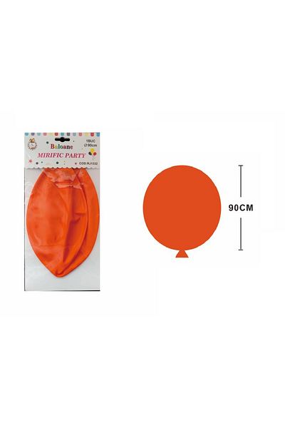 SDX Market Large latex balloon, Mirific Party, Orange, 90 cm