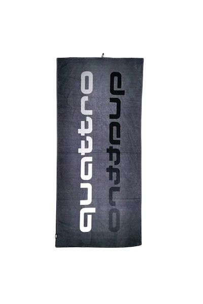Möve Audi QUATTRO Gray Beach or Bath Towel, 80 x 150 cm, 100% Cotton