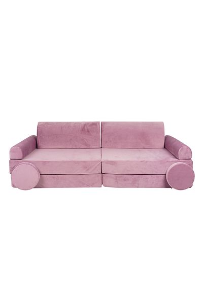 Meowbaby Playset Modular Sofa Premium Velvet Foam, Pink
