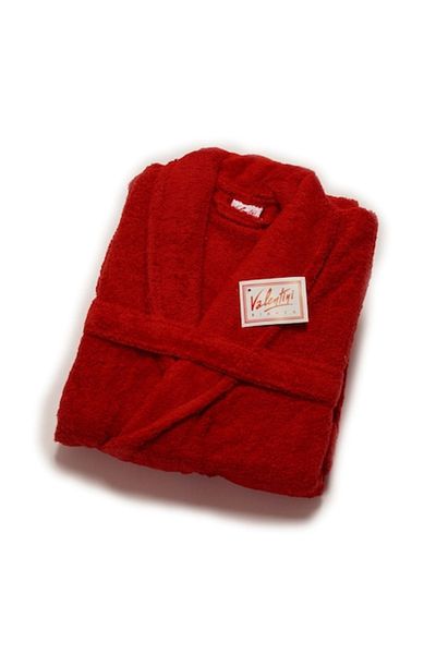 Valentini Bianco Bathrobe Made of 100% Cotton, 500gsm, Valentini Bianco, Red, Size M