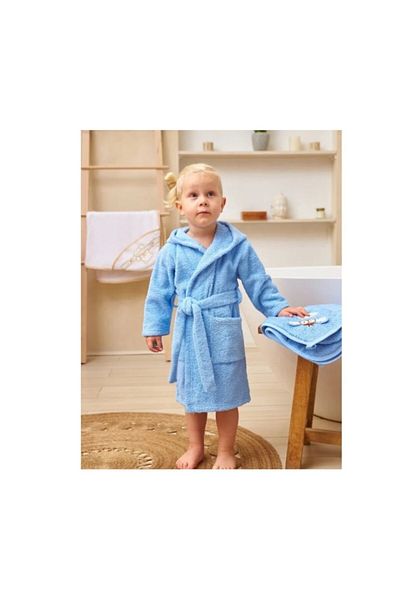 E EFRALL Bathrobe for children aged 8 years with hood, adjustable belt, and pocket - Concept E Efrall