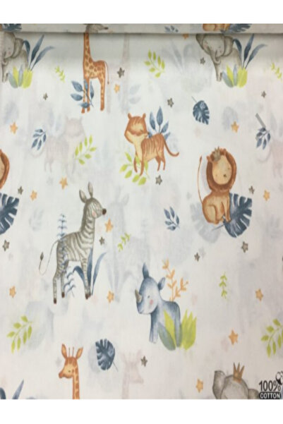 miço kids Cute Animal Patterned Muslin Baby Blanket – 80X90 – Cotton – Multi-Purpose Use