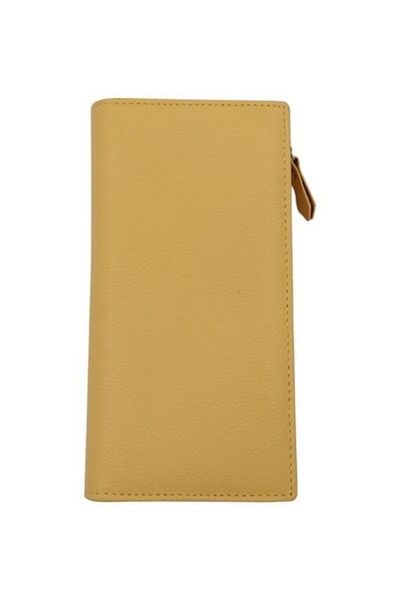 OEM Women's genuine leather wallet B01, light yellow