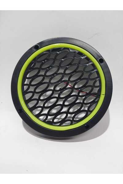 Genel Markalar AÇIK YEŞİL-16 CM  Uyumlu  Silikon Şerit led ışıklı hoparlör kapağı çiftli