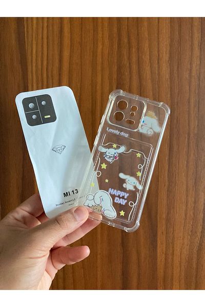 Newon Mi 13 Cinnamoroll Printed Transparent Card Holder Phone Case Cover Cover Case Compatible