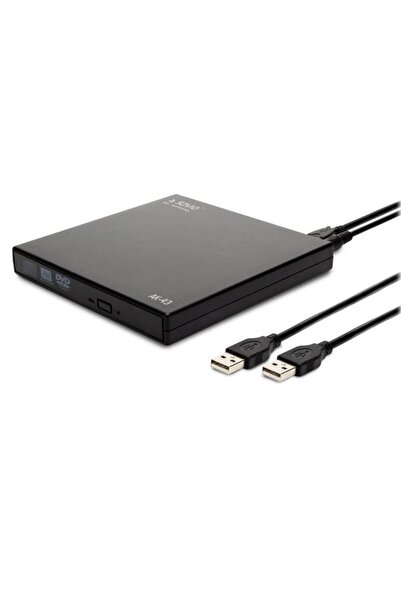 Savio Unitate DVD externă AK-43, subțire, neagră