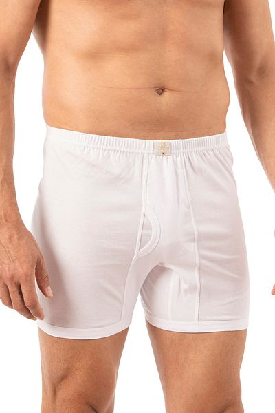 ÖZKAN underwear Özkan 0043 3 Pack Men's 100% Cotton Combed Single Jersey Fabric Flexible Comfortable Long Johns Boxer Underpants
