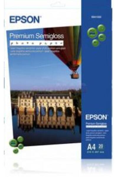 EPSON Hartie Foto Premium Epson, A4, 20 coli, Semi-Lucioasa, 251 g/m²
