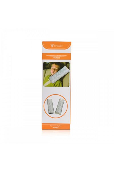 Cangaroo Ergonomic cushion for car seat belt protection Protect CYS003, 29x11 cm, Gray