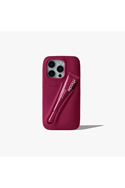ELMALI STORE iPhone 15 Uyumlu “ Cam Hediye “ Rhode Summer Premium Silikon Lip...
