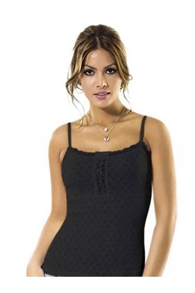 Anıt 10 Pieces Jacquard Bow Women's Undershirt 100% Cotton
