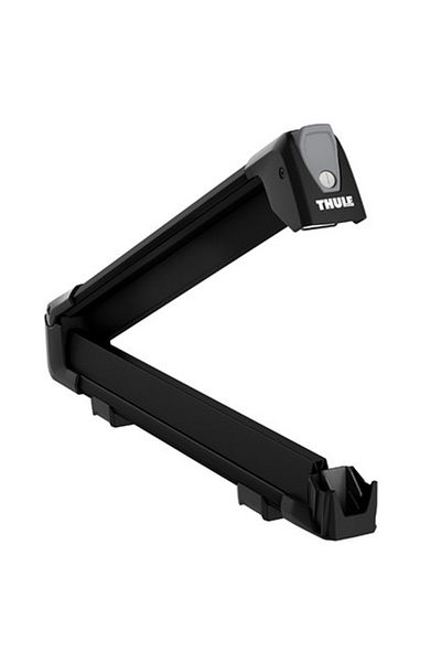 Thule SnowPack 7324 4-pair ski rack, black, with T-profile aluminum bar mount