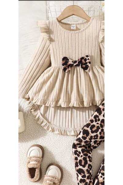zavera for kids Leopard Bow 2 Piece Set