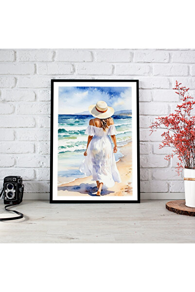 woodsia Εικόνα αφίσας από ξύλο MDF με εμφάνιση μονοκόμματου πλαισίου WM TEK0365