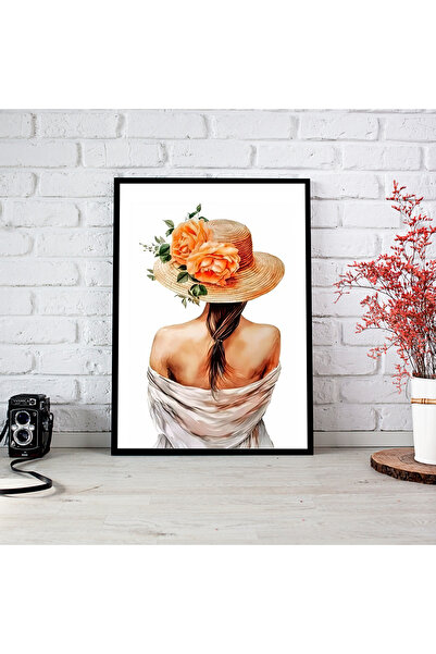 woodsia Tablou cu poster din lemn MDF cu aspect de cadru dintr-o singură buca...