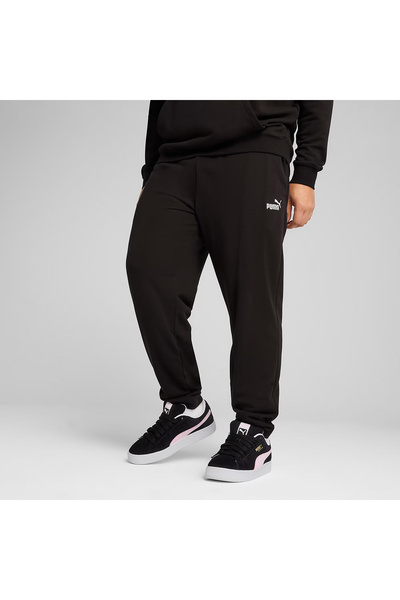 Puma Essentials No.1 Logo Ανδρικό μαύρο αθλητικό παντελόνι (682612-01)