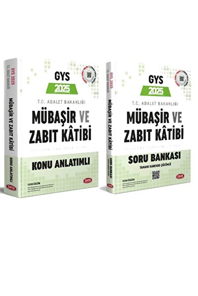 Data Yayınları Data 2025 Adalet Bakanlığı Mübaşir ve Zabıt Katibi Konu+Soru G...