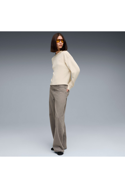 Puma Moletom Class Feminino Kadın Krem Polo Sweatshirt (688133-87)