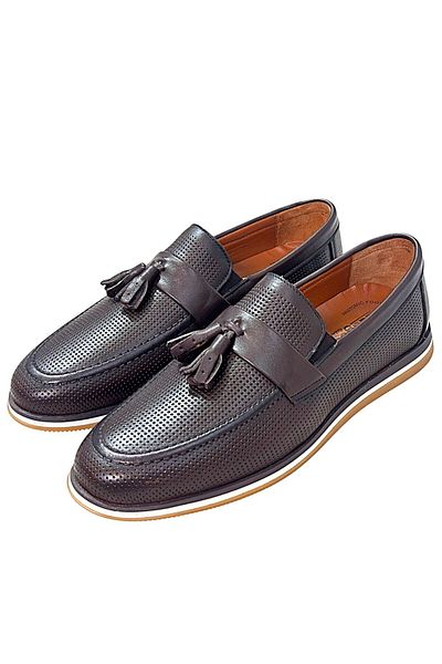 KAFKASLAR AYAKKABI Tassel Genuine Leather Soft and Flexible Loafer Men's Shoes