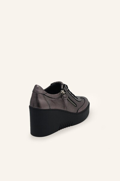 MARCATELLI Antrasit Ava Dolgu Topuklu Ayakkabı