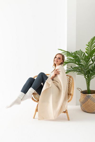 T Crazy T-Crazy Soft Plush Tv Blanket, Knitwear Sofa Accessory Tv Blanket, Soft Touch