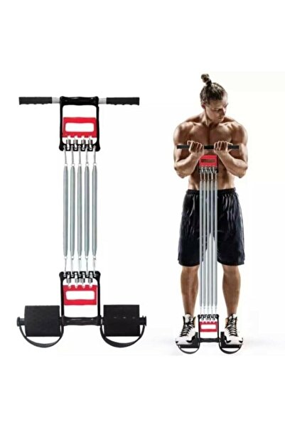 Kesene El Ayak Göğüs Yayı Çelik Yay 5 Çelik Yaylı Dirençli Spor Aleti Tüm Kol...
