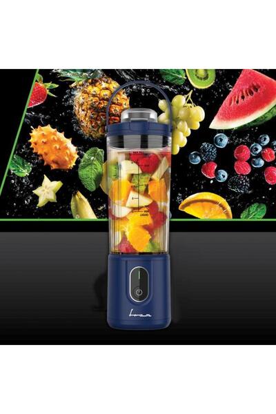 FRAM Portable Blender FBP-P74BL, Autonomy 10-15 Minutes, Stainless Steel Blades, Auto Shut-Off, Inte