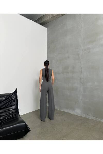 Lila Moda Women's Buttoned Sleeveless Classic Vest